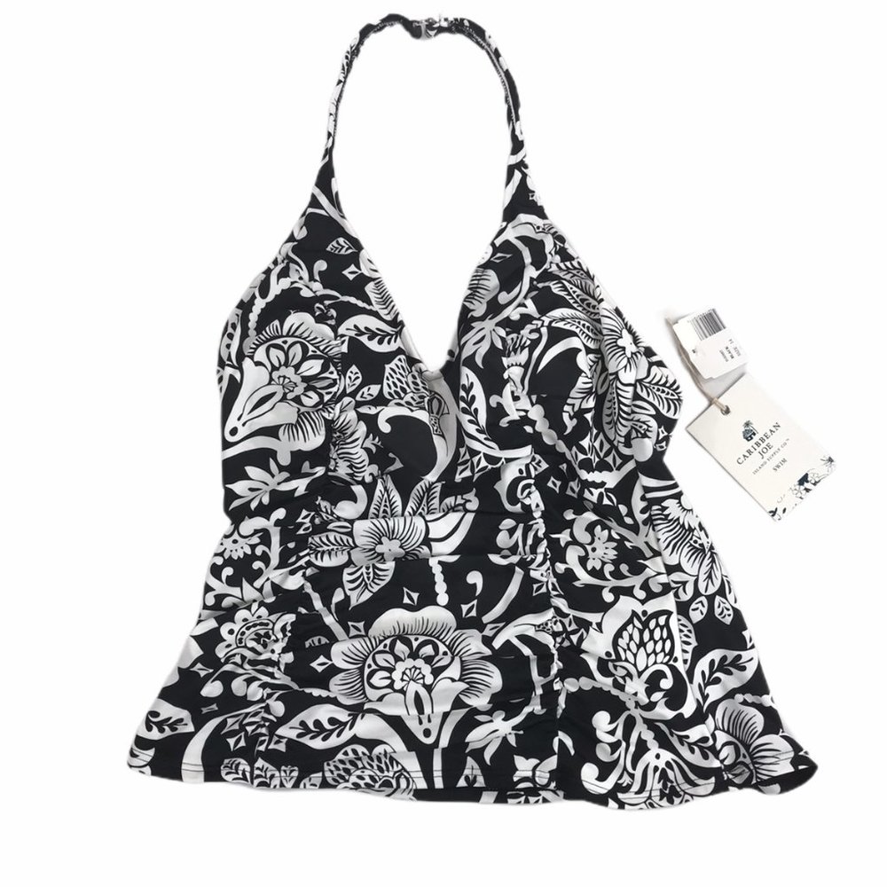 Caribbean Joe NWT Size 14 Multicolored Tankini